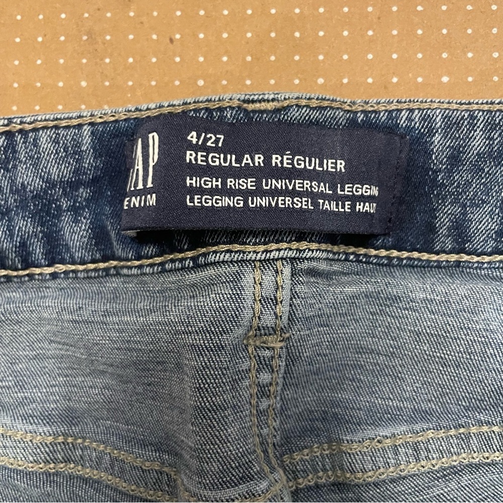 GAP Women's Skinny Jeans in Distressed Blue W27 L27 Regular - Picture 8 of 11